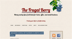 Desktop Screenshot of frugalberry.com
